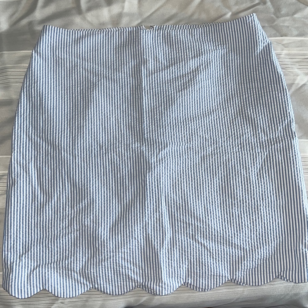 Talbots scalloped midi skirt